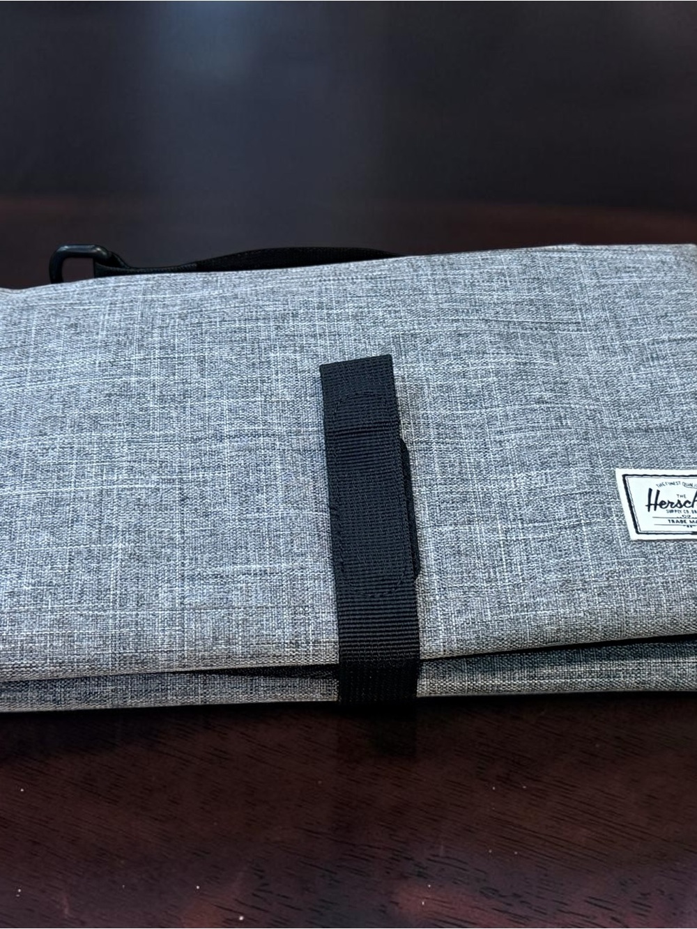 Herschel Supply Co Baby Sprout Change Mat ~ Raven Crosshatch Gray